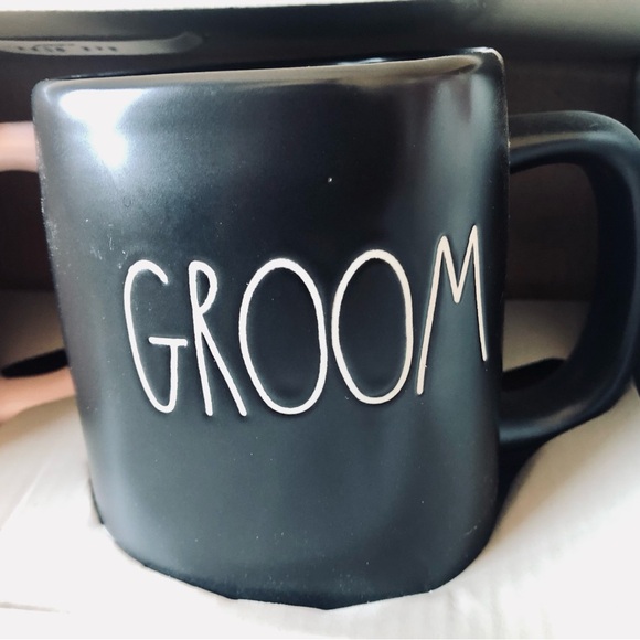 RAE DUNN Bride and Groom Mug Set - Picture 3 of 4
